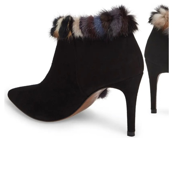 Donald J Pliner mink trimmed booties. - Picture 9 of 10